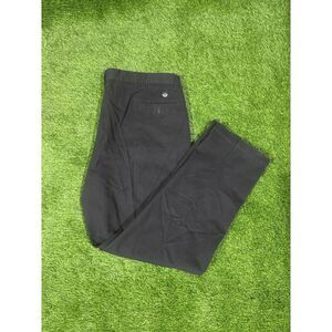 90s Dockers Classic Fit Black Cotton Pleated Pants Men W42 L34 Made USA